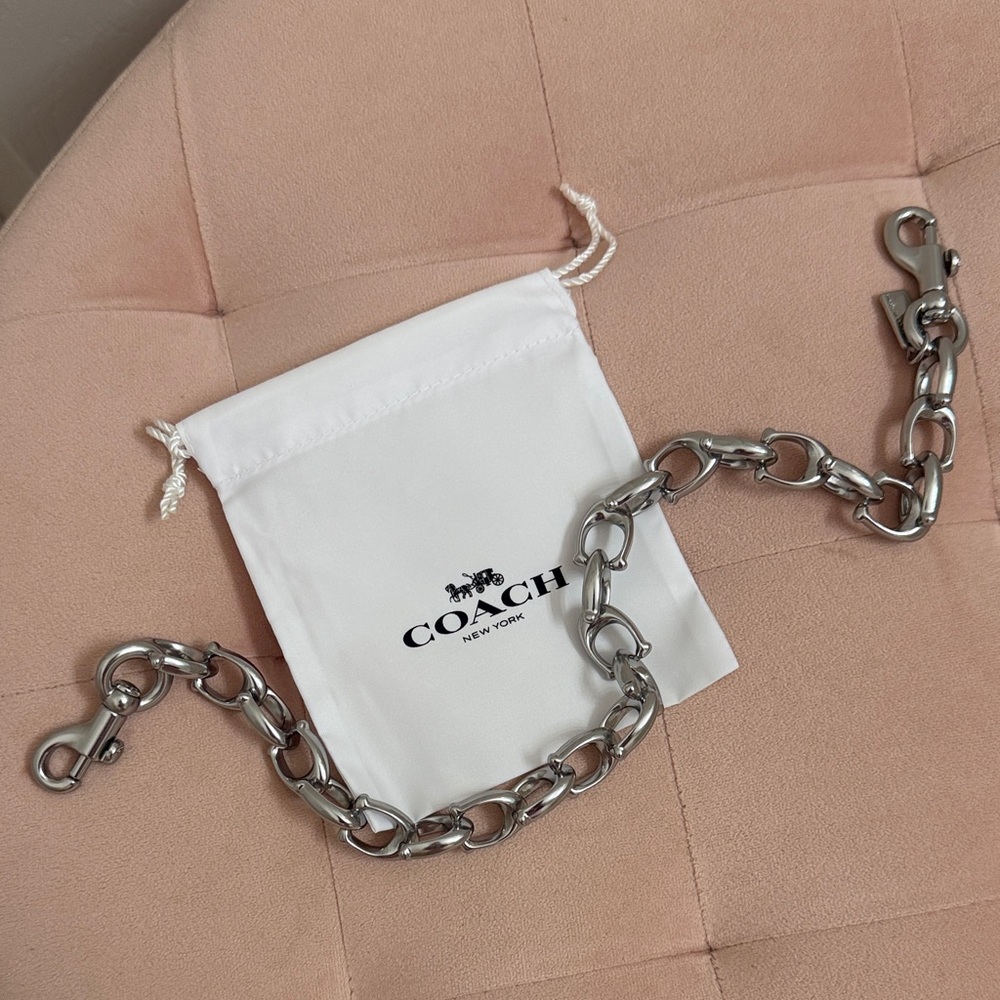 Coach Signature C Link Chain Strap